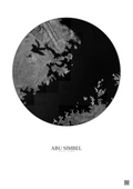 Affiche Abu Simbel – Poster vue satellite 5km N&B | Gravura – Fond clair