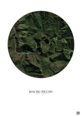 Affiche Machu Picchu – Poster vue satellite 5km Couleur | Gravura – Fond clair