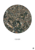 Affiche Colisee – Poster vue satellite 1km Couleur | Gravura – Fond clair
