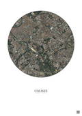 Affiche Colisee – Poster vue satellite 2.5km Couleur | Gravura – Fond clair
