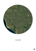 Affiche Colisee – Poster vue satellite 30km Couleur | Gravura – Fond clair