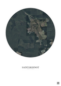 Affiche personnalisée Saint-Bonnot — Satellite 2.5 km · Couleur · Fond clair | Gravura