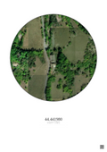 Affiche personnalisée La Condamine-Châtelard — Satellite 0.1 km · Couleur · Fond clair | Gravura