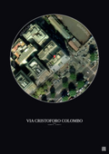 Affiche personnalisée Rome — Satellite 0.1 km · Couleur · Fond foncé | Gravura