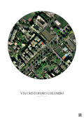 Affiche personnalisée Rome — Satellite 0.3 km · Couleur · Fond clair | Gravura