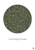 Affiche personnalisée Rome — Satellite 10 km · Couleur · Fond clair | Gravura