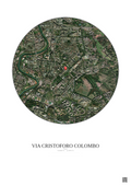 Affiche personnalisée Rome — Satellite 2.5 km · Couleur · Fond clair | Gravura