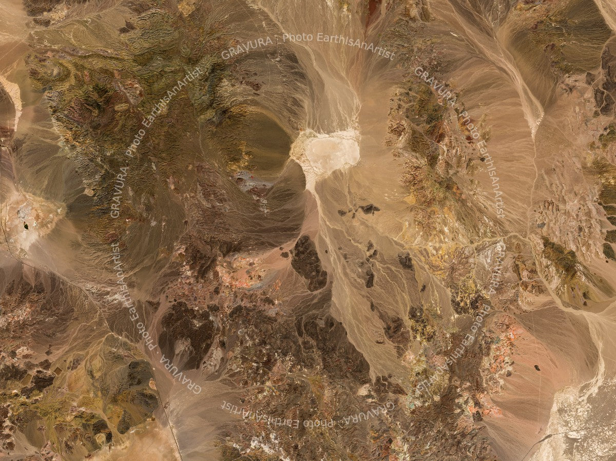 LE-BASSIN-DE-TANEZROUFT — Poster premium Gravura, photo EarthIsAnArtist