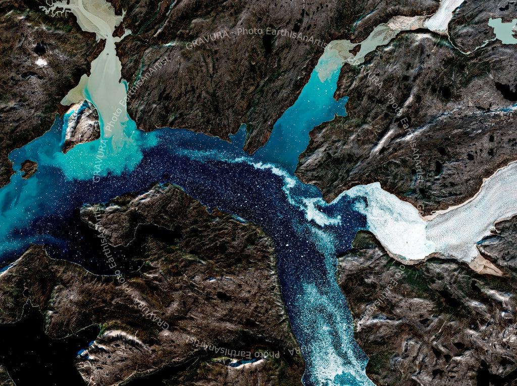 LES-GLACIERS-DU-GROENLAND — Poster premium Gravura, photo EarthIsAnArtist