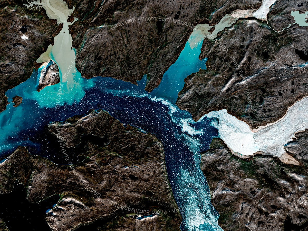LES-GLACIERS-DU-GROENLAND — Poster premium Gravura, photo EarthIsAnArtist