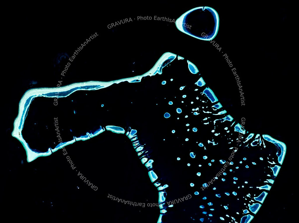 LES-MALDIVES — Poster premium Gravura, photo EarthIsAnArtist
